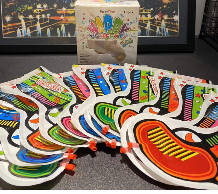 "Automatisches Aufblasbares Sprühballon-Handfeuerwerk für Partys, Hochzeiten und Geburtstage - Leichtgewichtiges Konfetti Atmosphären Spielzeug"