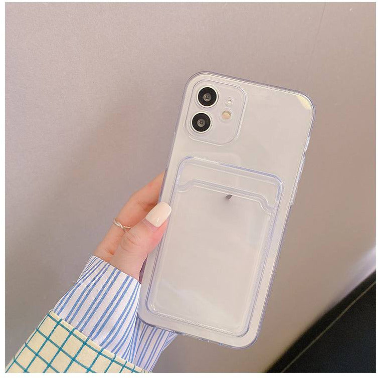 Transparente iPhone Hülle mit Kartenfach – Schutz & Stil in Einem 📱