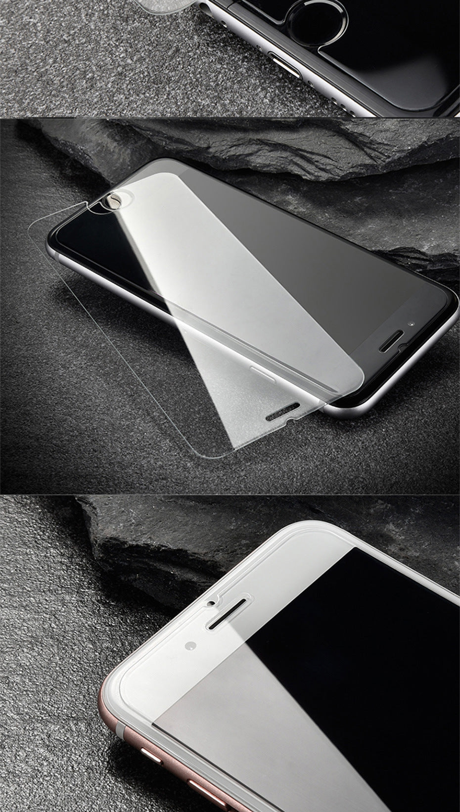 "Premium Gehärtetes Glas Halbbildschirm-Displayschutz für iPhone - Kratzfest, Anti-Fingerabdruck und Staubschutz"