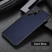 "Schlichte Kreuzmuster Handyhülle für Samsung, Rückseitenschutz aus PU-Material, Komfortabel & Langlebig, Verschiedene Farben"