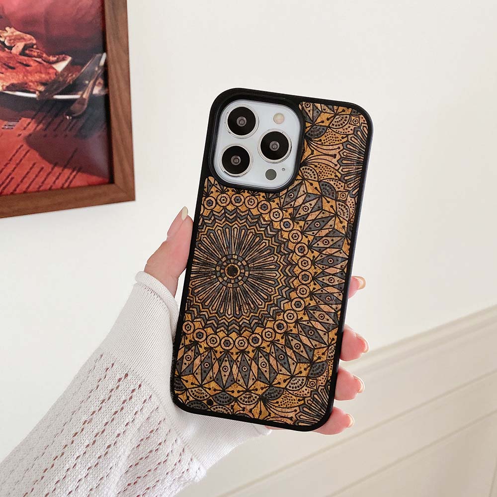 "Elegante Ethnische Leder Handyhülle - Vielfältige Muster Auswahl für Apple iPhone"