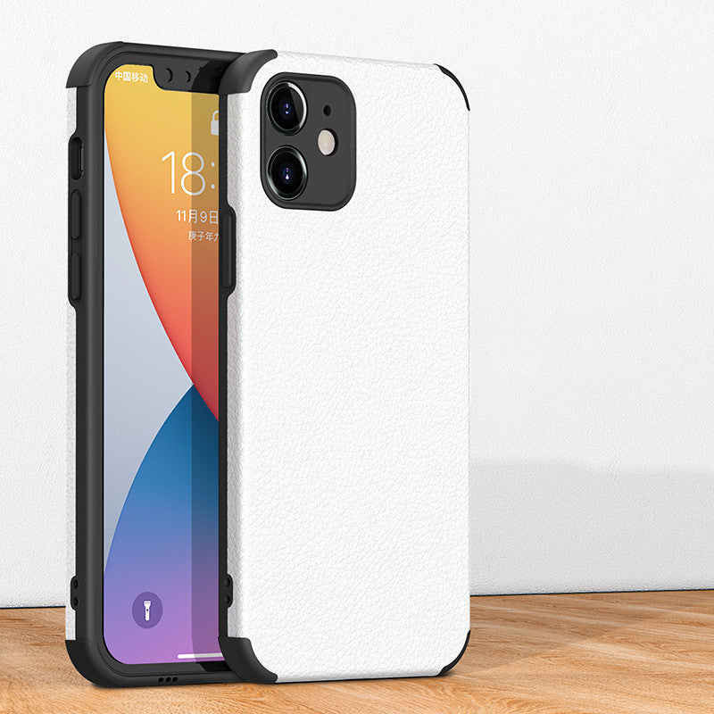 "Hochwertige Leder-TPU Handyhülle, Kompatibel mit Apple iPhone - Business-Stil, Injektionsverfahren, Verschiedene Farben"