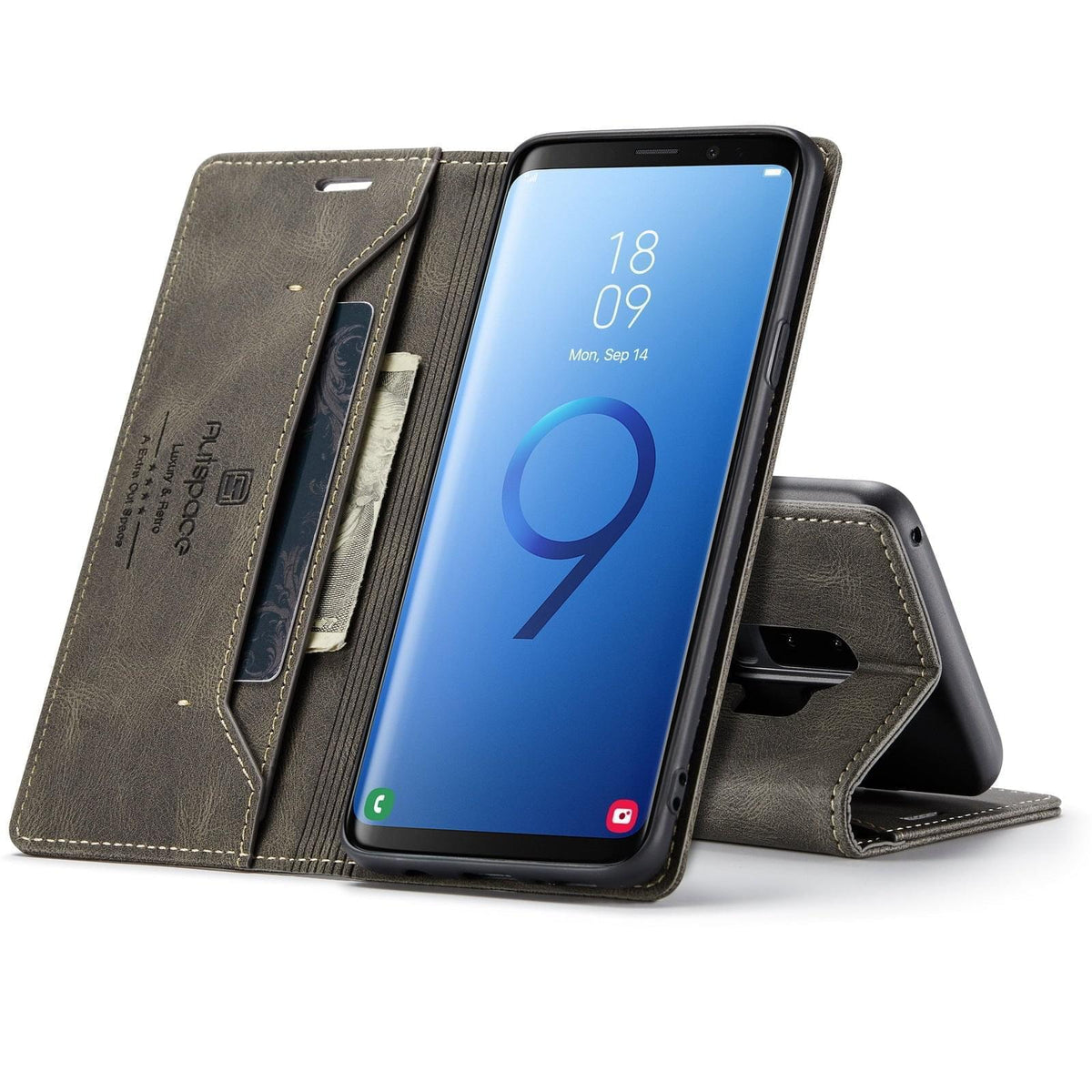 "Multifunktionale Anti-Degaussing Klapphülle für Samsung Modelle - Stoßfest, Magnetischer Sog, PU+TPU Material"