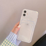 Transparente iPhone Hülle mit Kartenfach – Schutz & Stil in Einem 📱