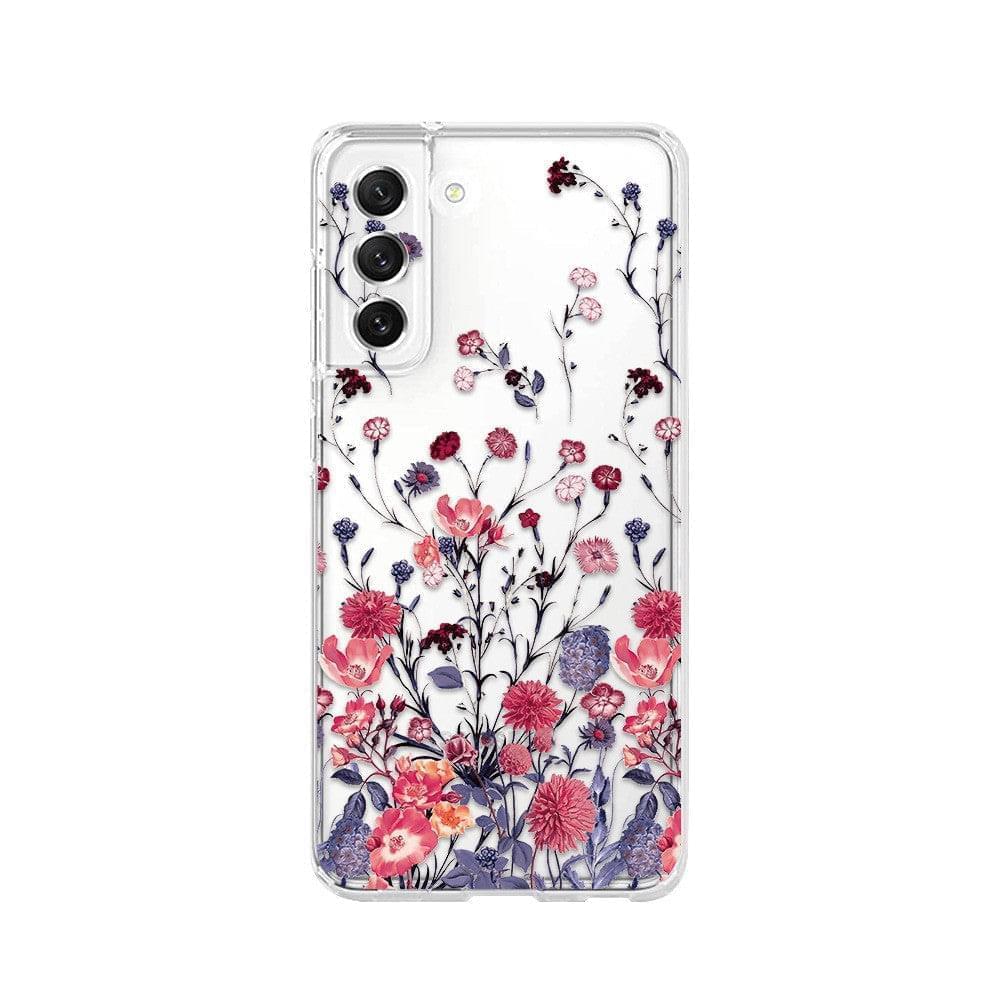 "Blumen Handyhülle Klein und Schön für Samsung S-Serie und Note-Serie - Bunte TPU Schutzhülle"