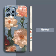 "Schutzvolle Acryl Handyhülle mit Pfingstrose Ölgemälde Design für Samsung"