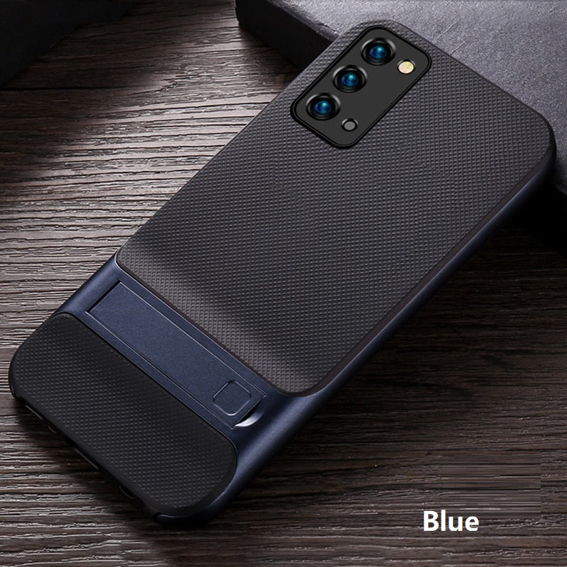 "Robustes Metallrahmen-Schutzcover im Karo-Design für Samsung - Sturzsichere Handyhülle"