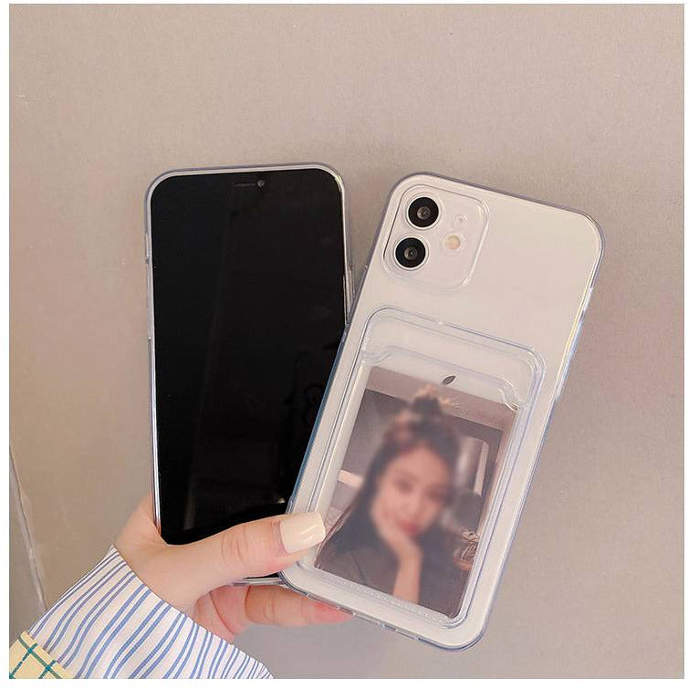 Transparente iPhone Hülle mit Kartenfach – Schutz & Stil in Einem 📱