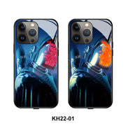 "Wissenschaft & Technologie Leuchtende Handyhülle, Gehärtetes Glas und TPU, Modernes Design für Alle iPhone Modelle"