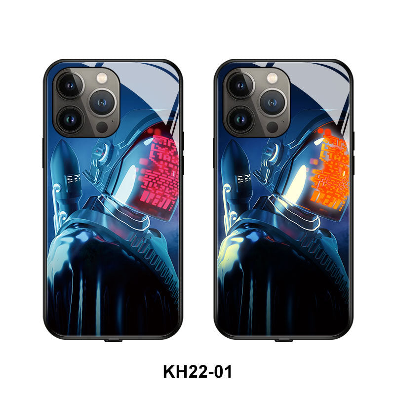 "Wissenschaft & Technologie Leuchtende Handyhülle, Gehärtetes Glas und TPU, Modernes Design für Alle iPhone Modelle"
