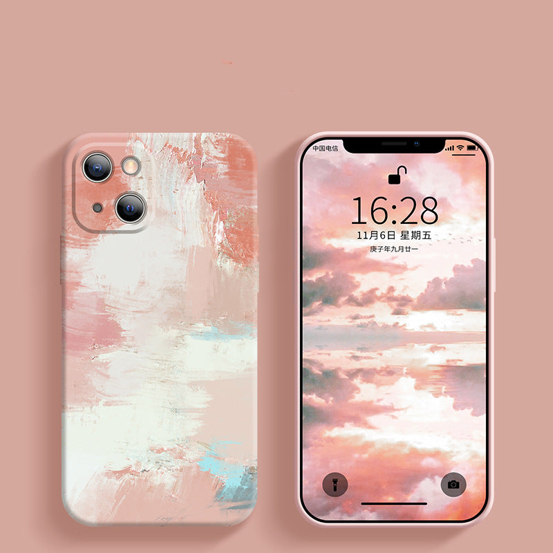 "Frauenmode Personalisierte Schutzhülle - Anti-Fall Silikonhülle in Vielfältigen Farben für Apple Handys"
