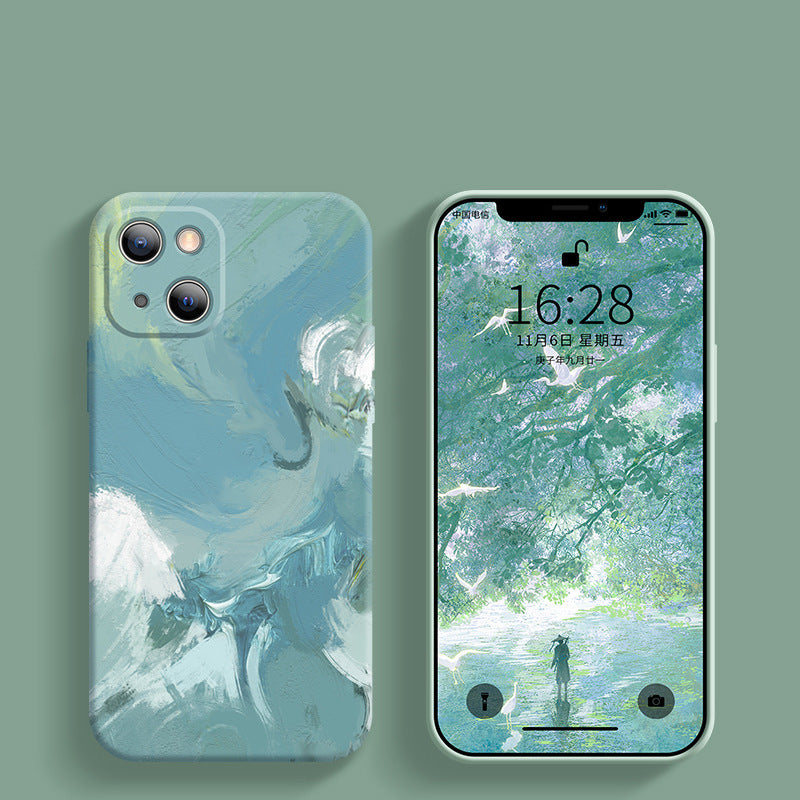 "Frauenmode Personalisierte Schutzhülle - Anti-Fall Silikonhülle in Vielfältigen Farben für Apple Handys"