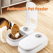 "Automatischer Haustierfutterautomat und Wasserspender 2-in-1 - Spart Energie, Sichere, Schwerkraftgesteuerte Fütterung für Hunde und Katzen"