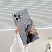"Stilvolle Marmormuster Silikon Handyhülle - Rutschfeste Kante, Mode & Schutz für iPhone Modelle"