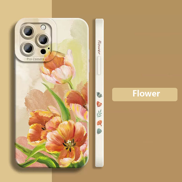 "Schutzvolle Acryl Handyhülle mit Pfingstrose Ölgemälde Design für Samsung"