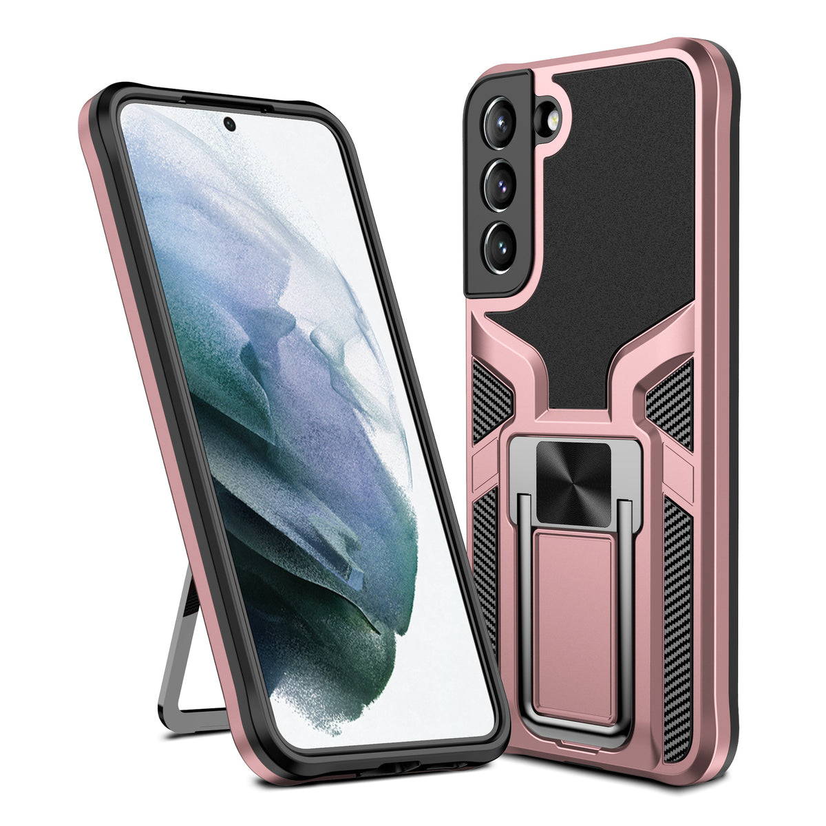 "Robuste TPU-Metall Smartphone Hülle - Magnetische Anziehung & Optimaler Schutz für Samsung Modelle"