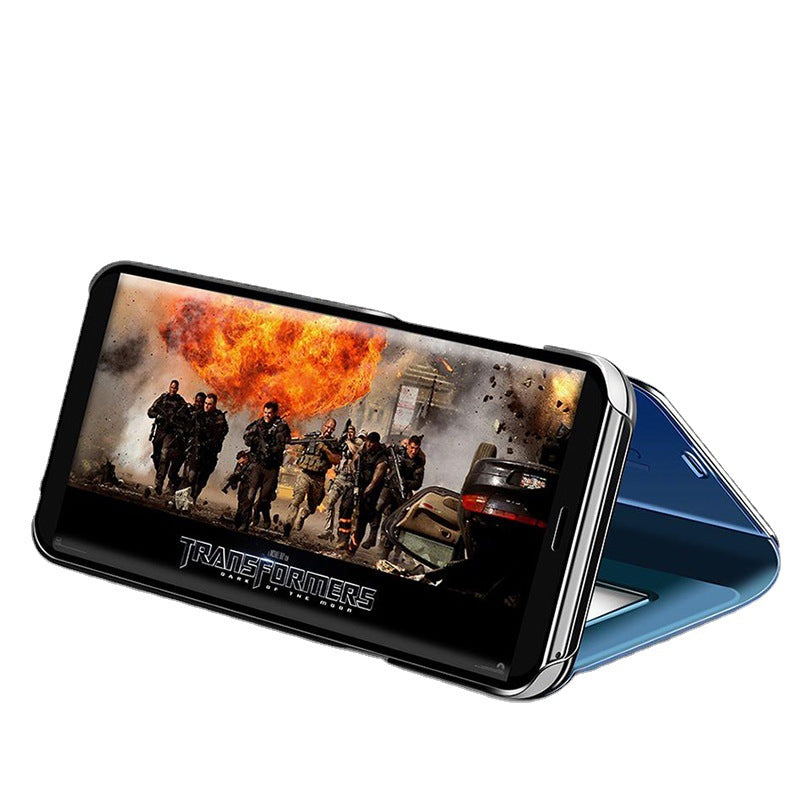 "Spiegeleffekt Metall-Ledertasche für Samsung Modelle: S21, S20, S10, Note 20, A71 - Schutz und Stil in Einem"