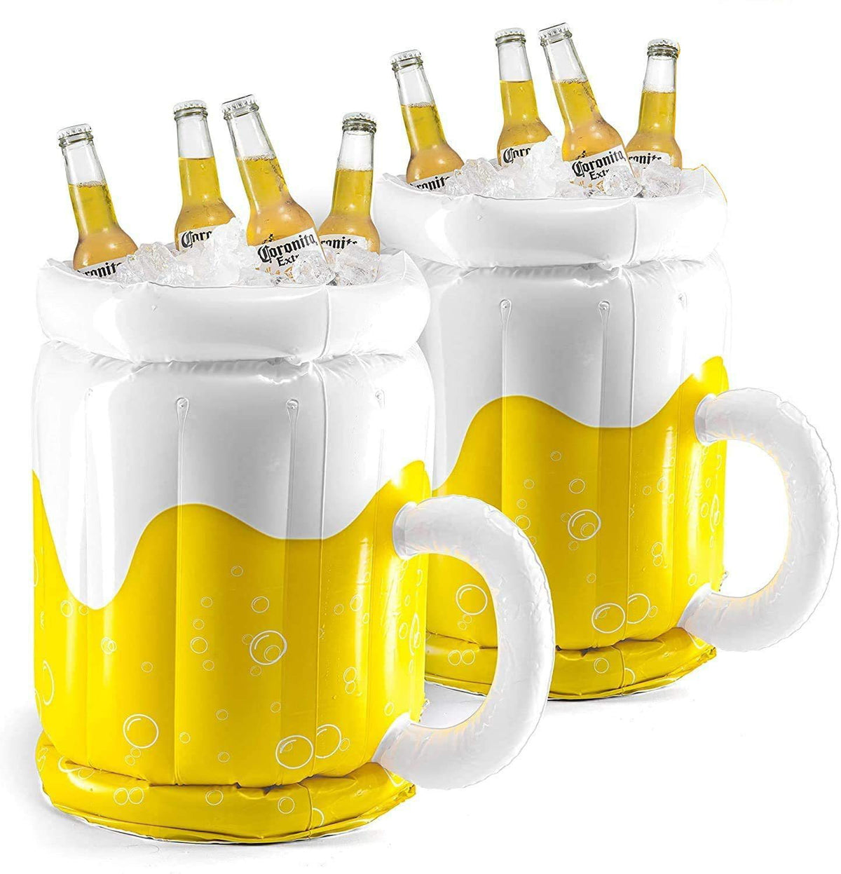 "Großer aufblasbarer Bierkrug-Kühler und Pool-Floatie 2 in 1 - Perfekt für Poolpartys, Strand und Jacuzzi - Tolle Spielzeug & Geschenkidee für Erwachsene und Kinder"
