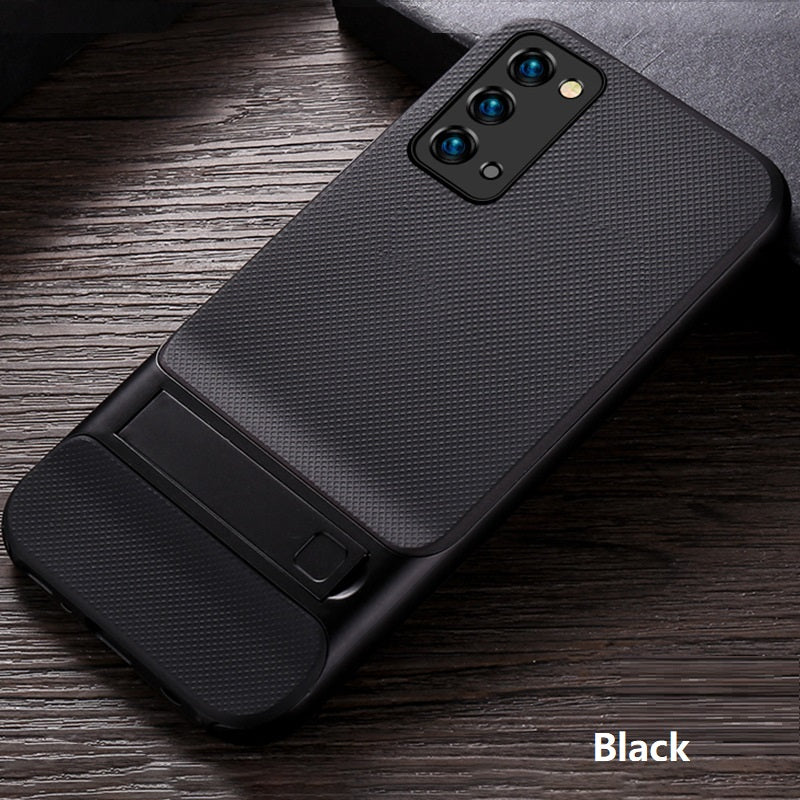 "Robustes Metallrahmen-Schutzcover im Karo-Design für Samsung - Sturzsichere Handyhülle"
