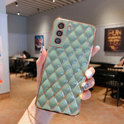 "S22 Elegante Elektroplattierte Diamant Handyhülle, Kompatibel mit Samsung Modellen, Rückdeckel aus TPU"