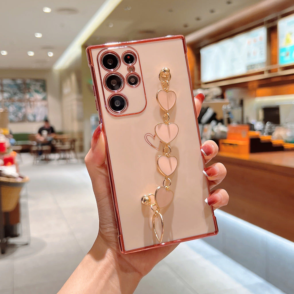Electroplating Love Bracelet Shockproof Phone Case