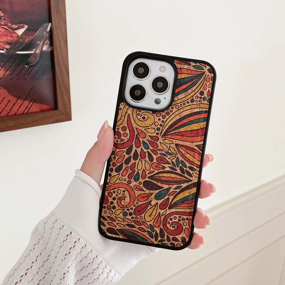 "Elegante Ethnische Leder Handyhülle - Vielfältige Muster Auswahl für Apple iPhone"
