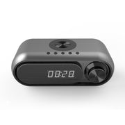 "Multifunktionaler Nachttisch-Wecker mit Bluetooth-Lautsprecher und drahtlosem 10W-Schnellladegerät, USB-Stromversorgung, MP3-Wiedergabe, Radiofunktion - in verschiedenen Farben erhältlich"