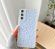 "Luxus Diamant Dekor Transparente Handyhülle für Samsung Galaxy S22, S22+, S22 Ultra - Rutschfeste Silikon Schutzhülle"