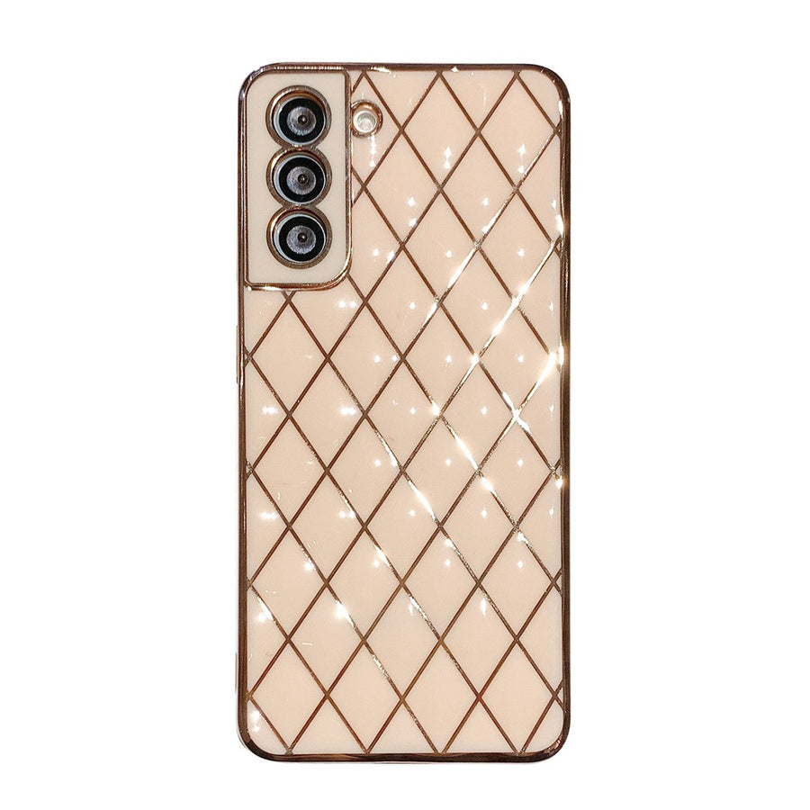"S22 Elegante Elektroplattierte Diamant Handyhülle, Kompatibel mit Samsung Modellen, Rückdeckel aus TPU"