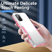"Trailblazer 2-in-1 Unifarbene Handyhülle mit Kabelloser Ladefunktion für iPhone - All-Inklusive Glasdesign, TPU+PC"