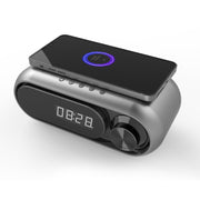 "Multifunktionaler Nachttisch-Wecker mit Bluetooth-Lautsprecher und drahtlosem 10W-Schnellladegerät, USB-Stromversorgung, MP3-Wiedergabe, Radiofunktion - in verschiedenen Farben erhältlich"